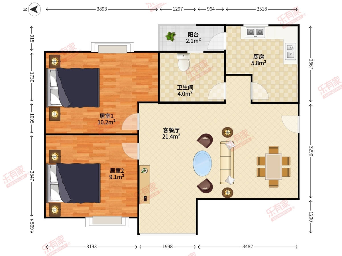 华景新城（六期）户型图