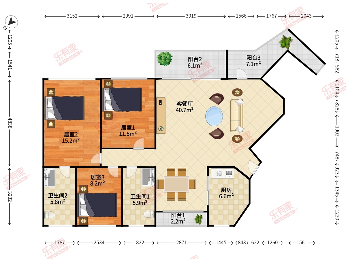 曦湾天馥户型图