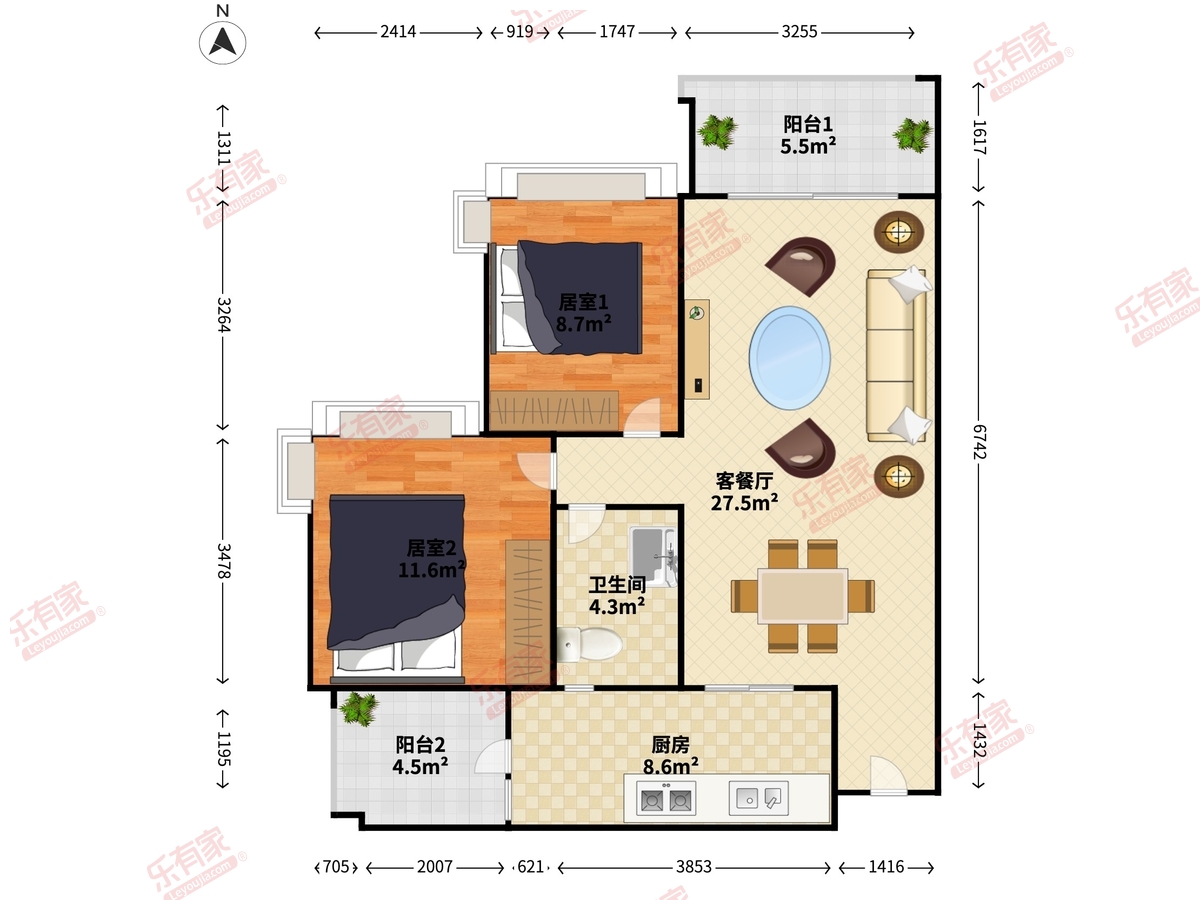 中澳滨河湾4期户型图