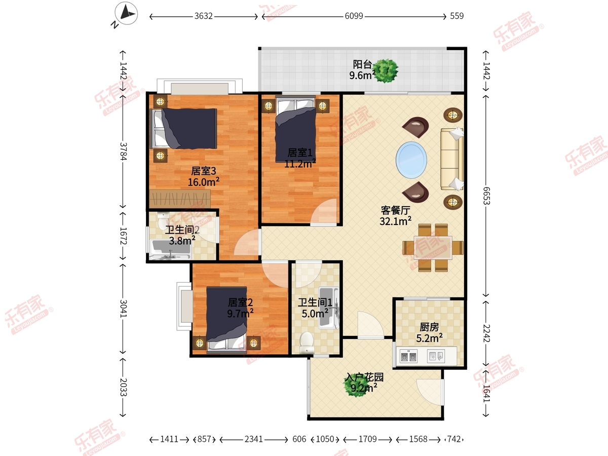 盛世名门户型图