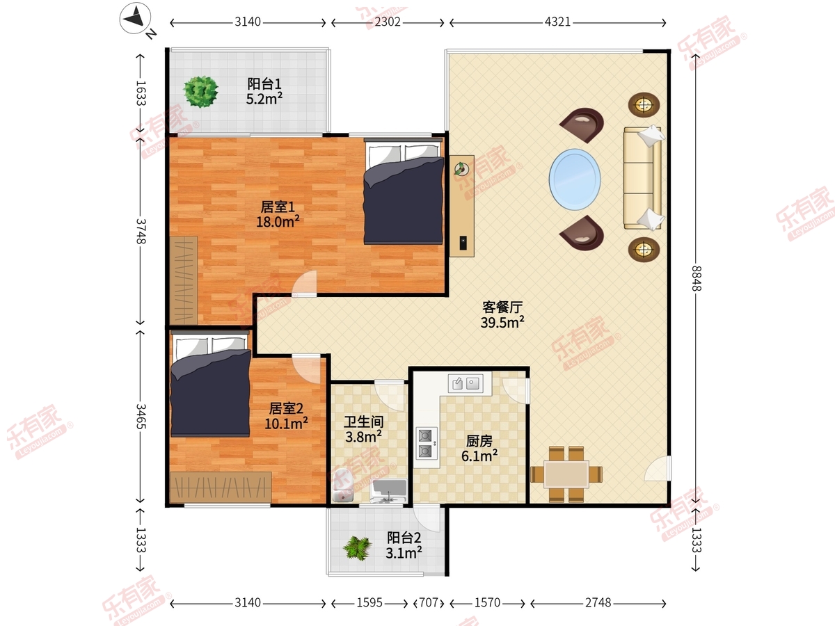 碧涛苑户型图