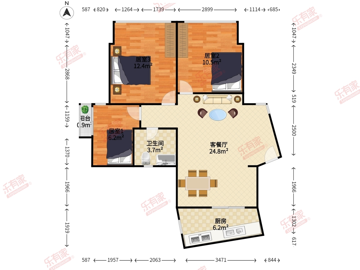 后海公馆户型图