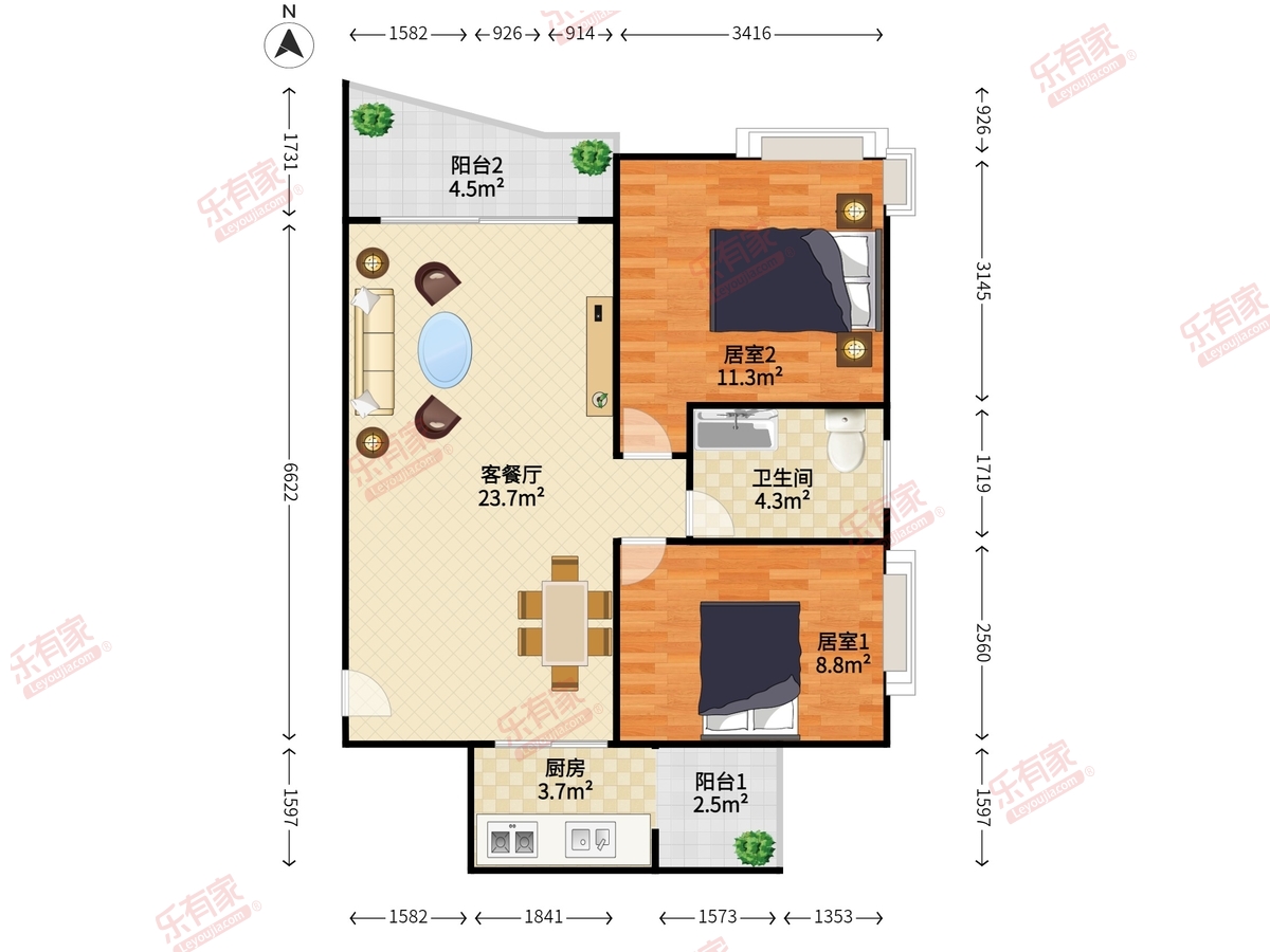 中海深圳湾畔花园户型图