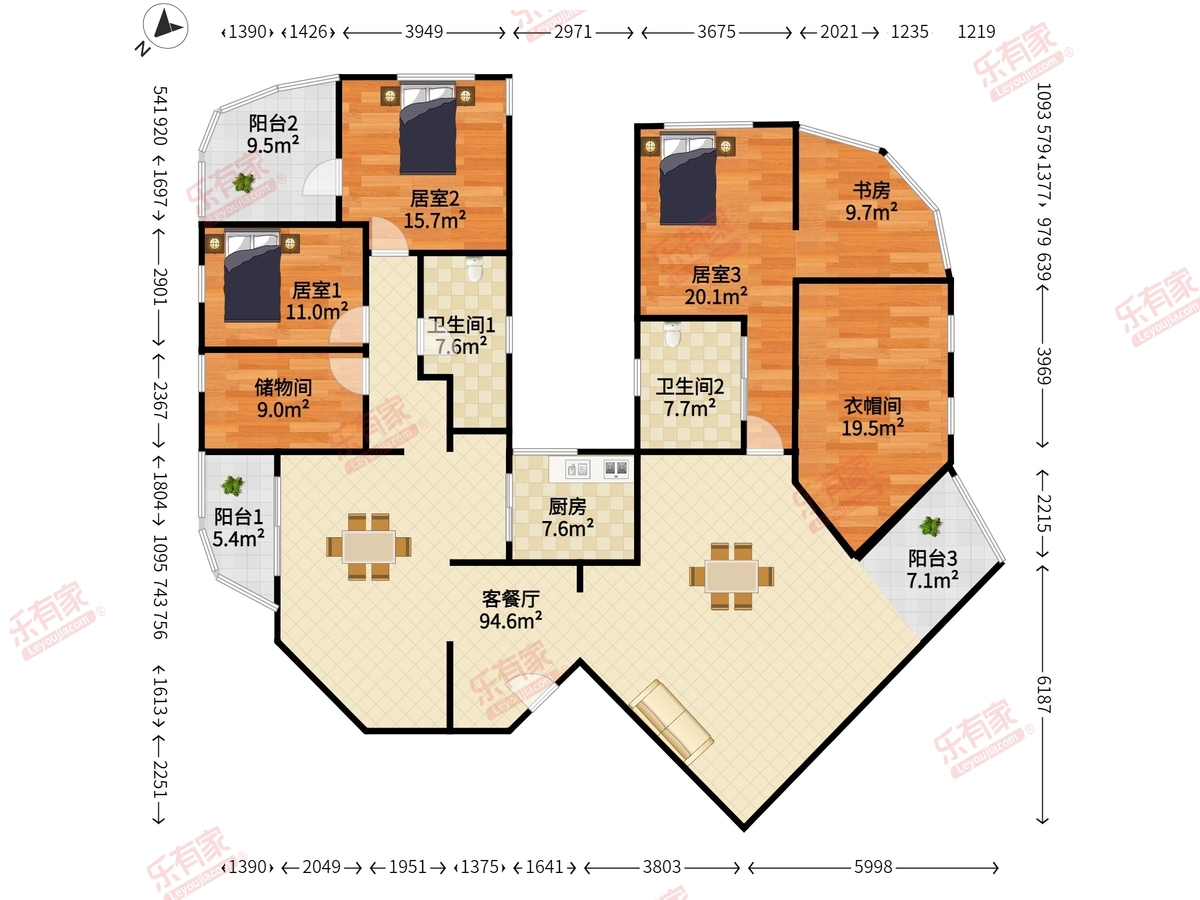 锦绣花园(南山)户型图