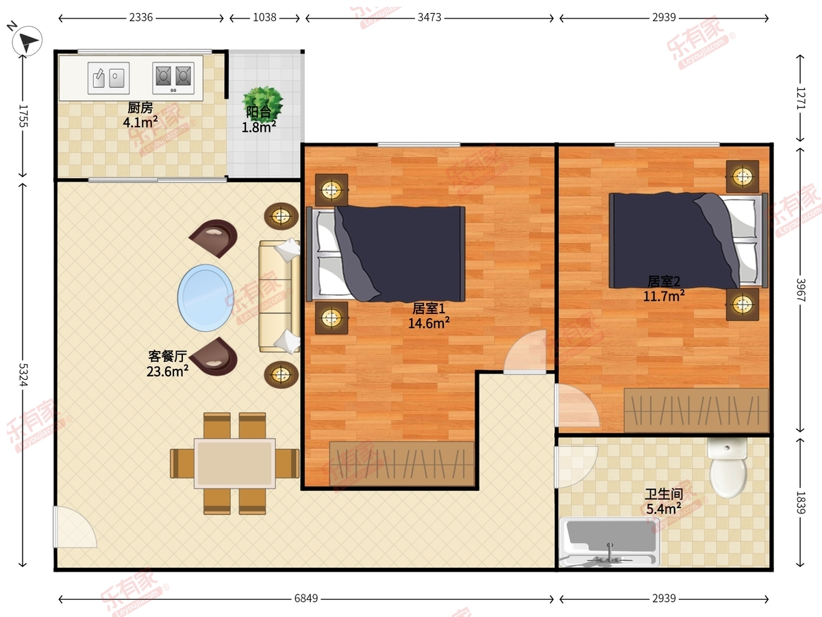 晓港湾户型图