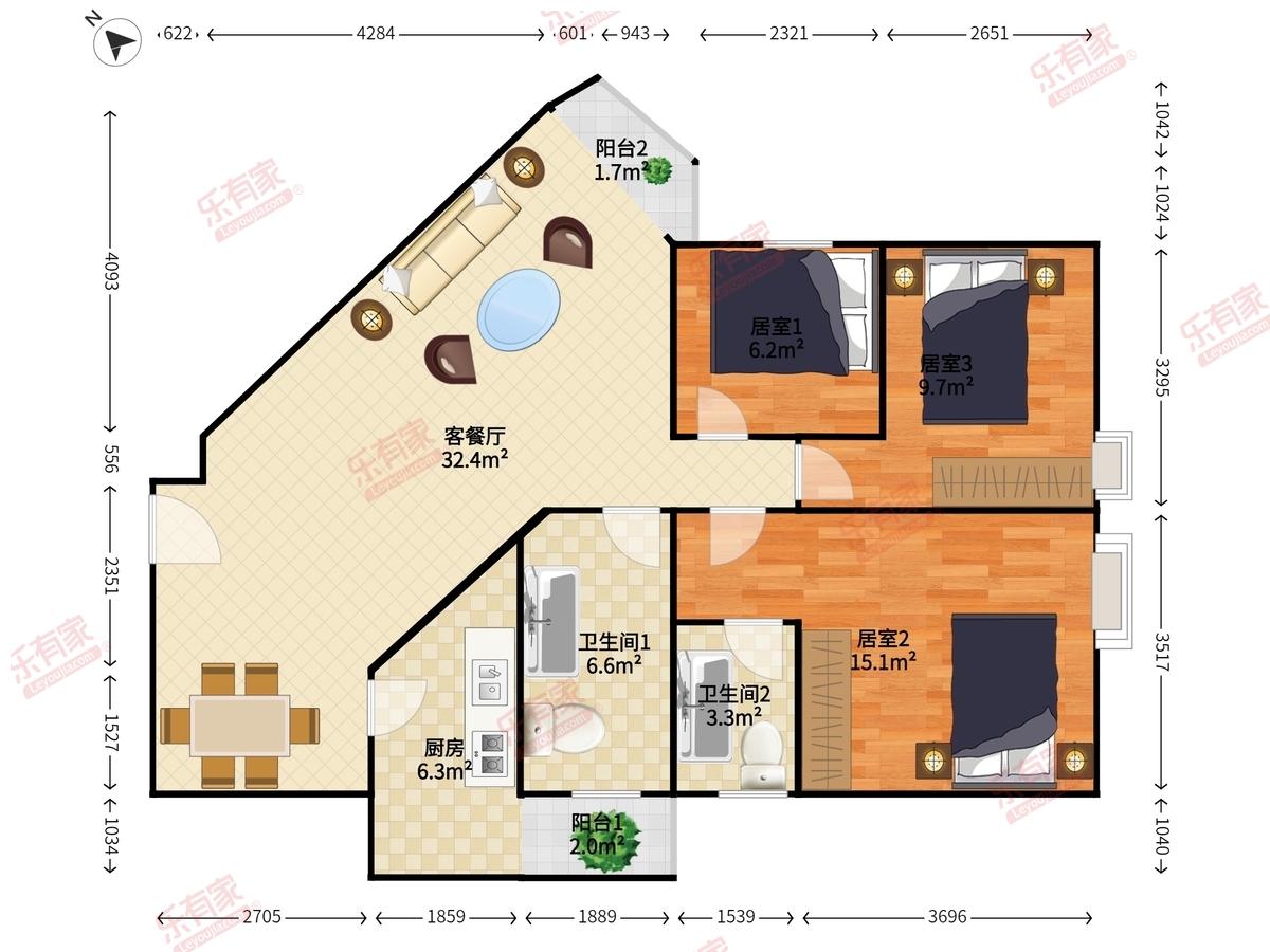 中银花园户型图