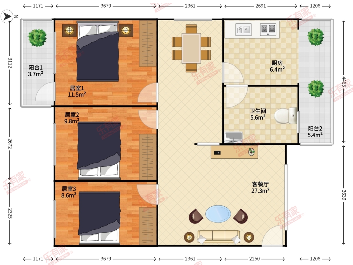 香蜜新村户型图