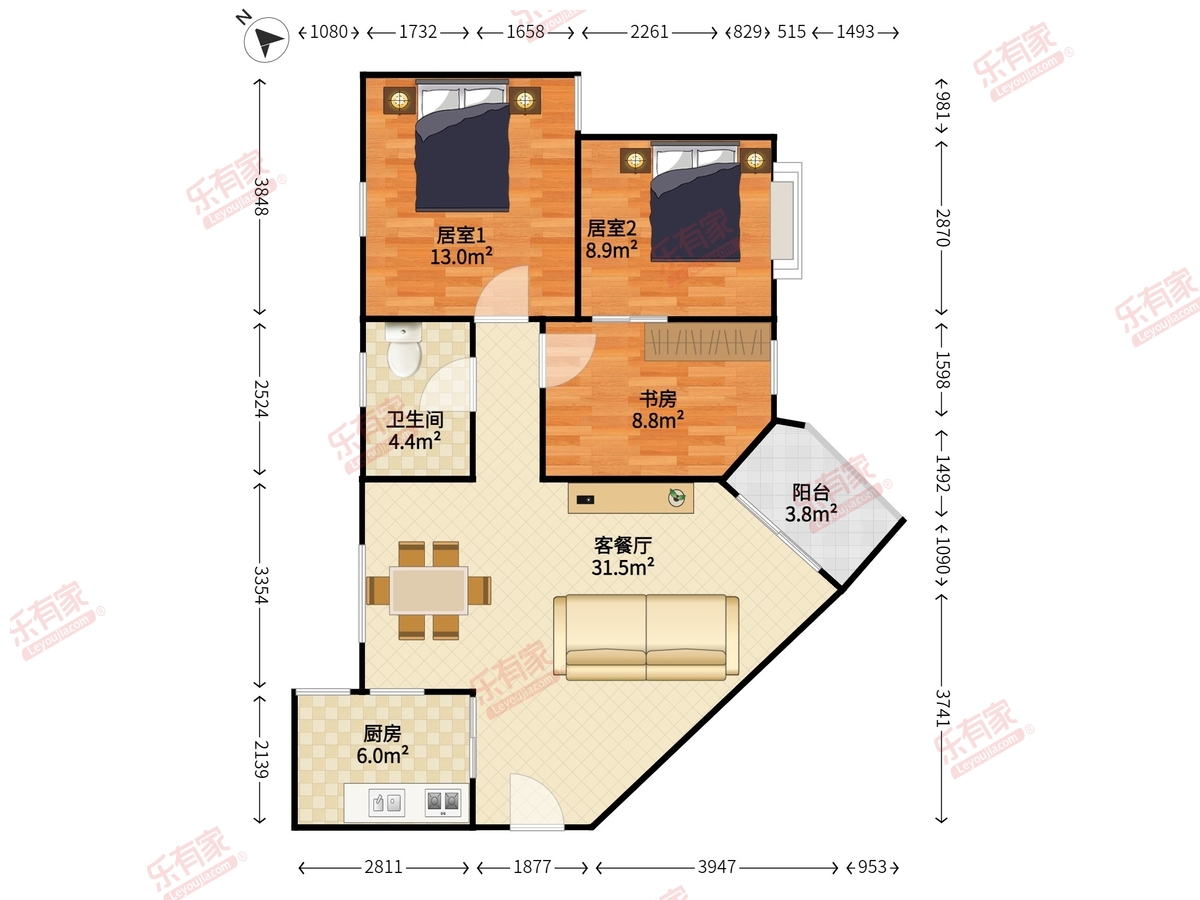 梅林一村十三区户型图