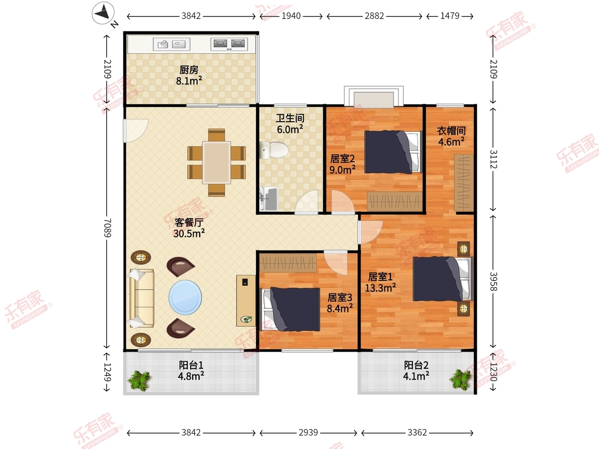 石鸿小洋房户型图