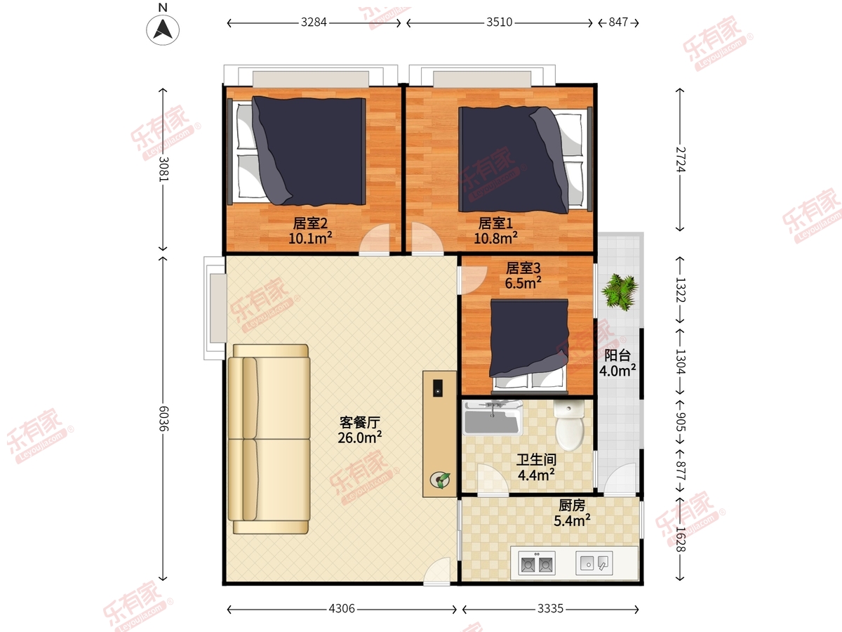 华景新城（六期）户型图