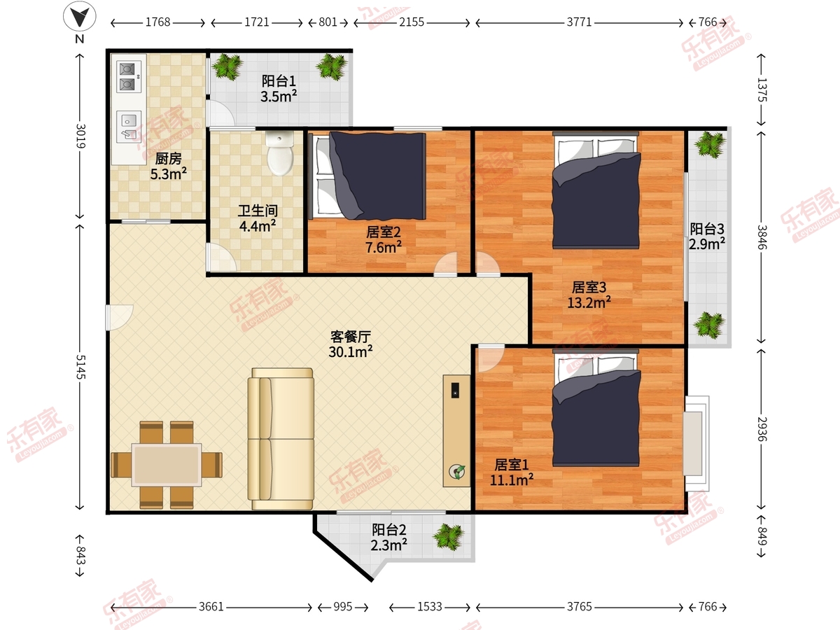 华港花园户型图