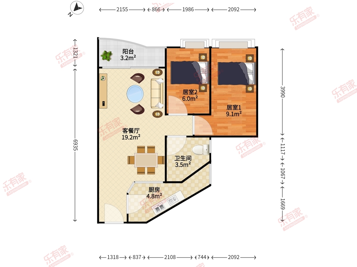 港田华园户型图