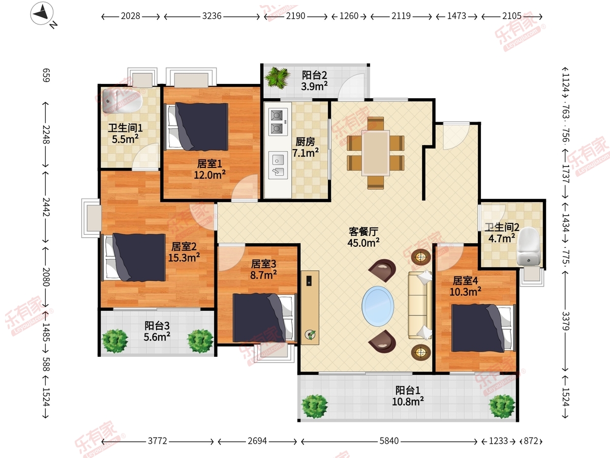 领航城领誉户型图