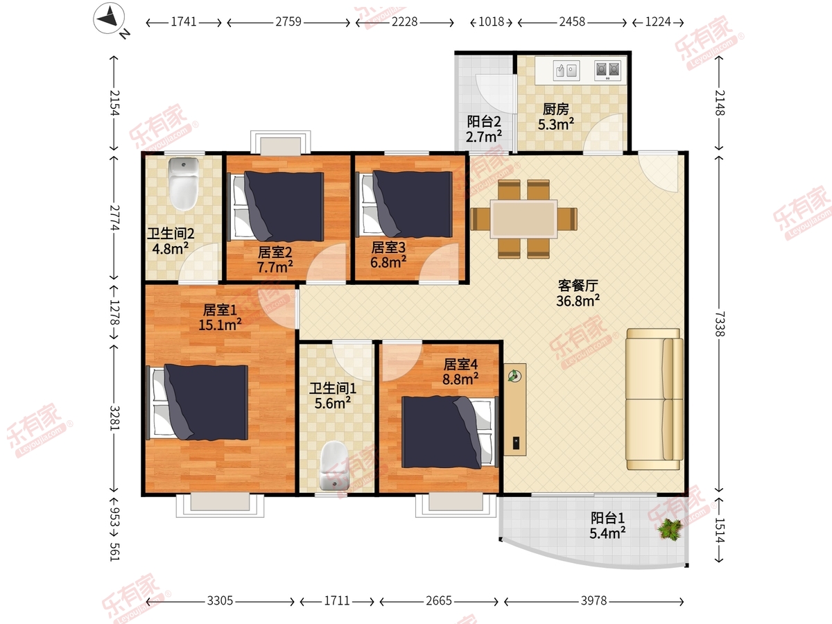 中南花园户型图
