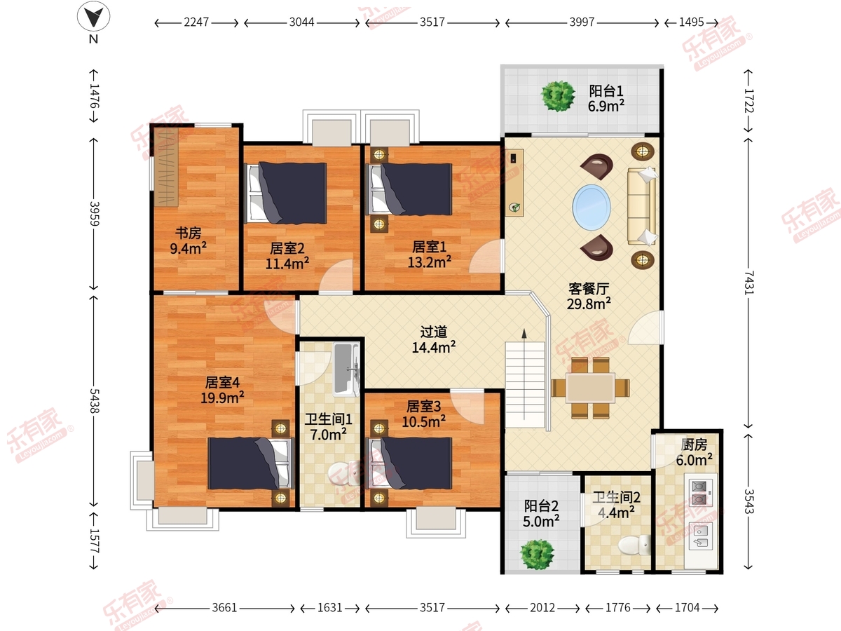 龙溪花园户型图