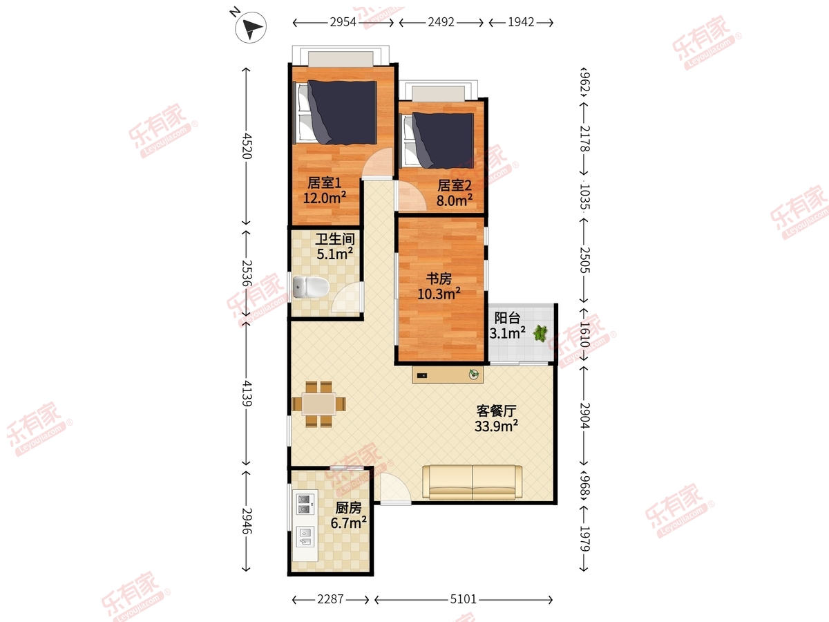 梅林一村一区户型图