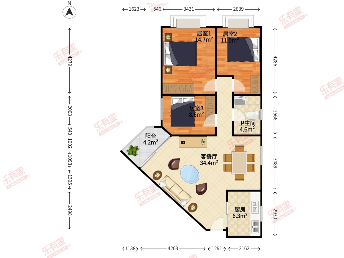 梅林一村十三区户型图