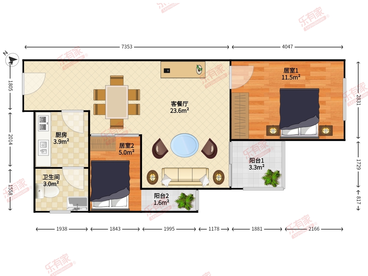 桃源居12区户型图