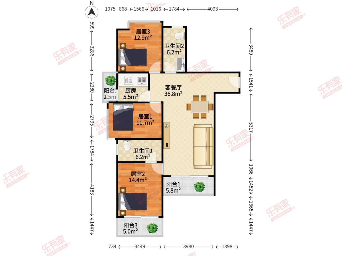 康盛华庭户型图