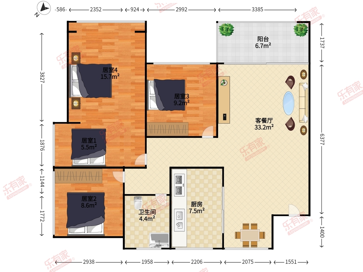 六和商业广场一期户型图