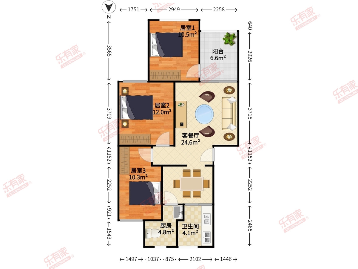 建业小区户型图