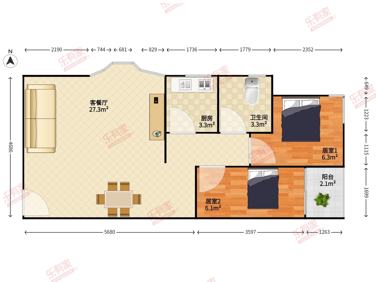 创世纪滨海花园户型图