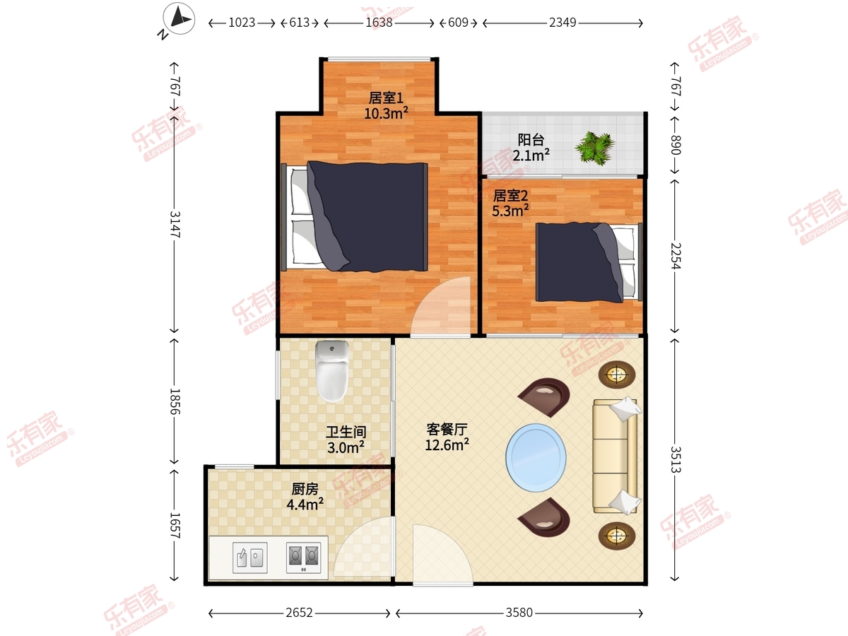 英达钰龙园户型图