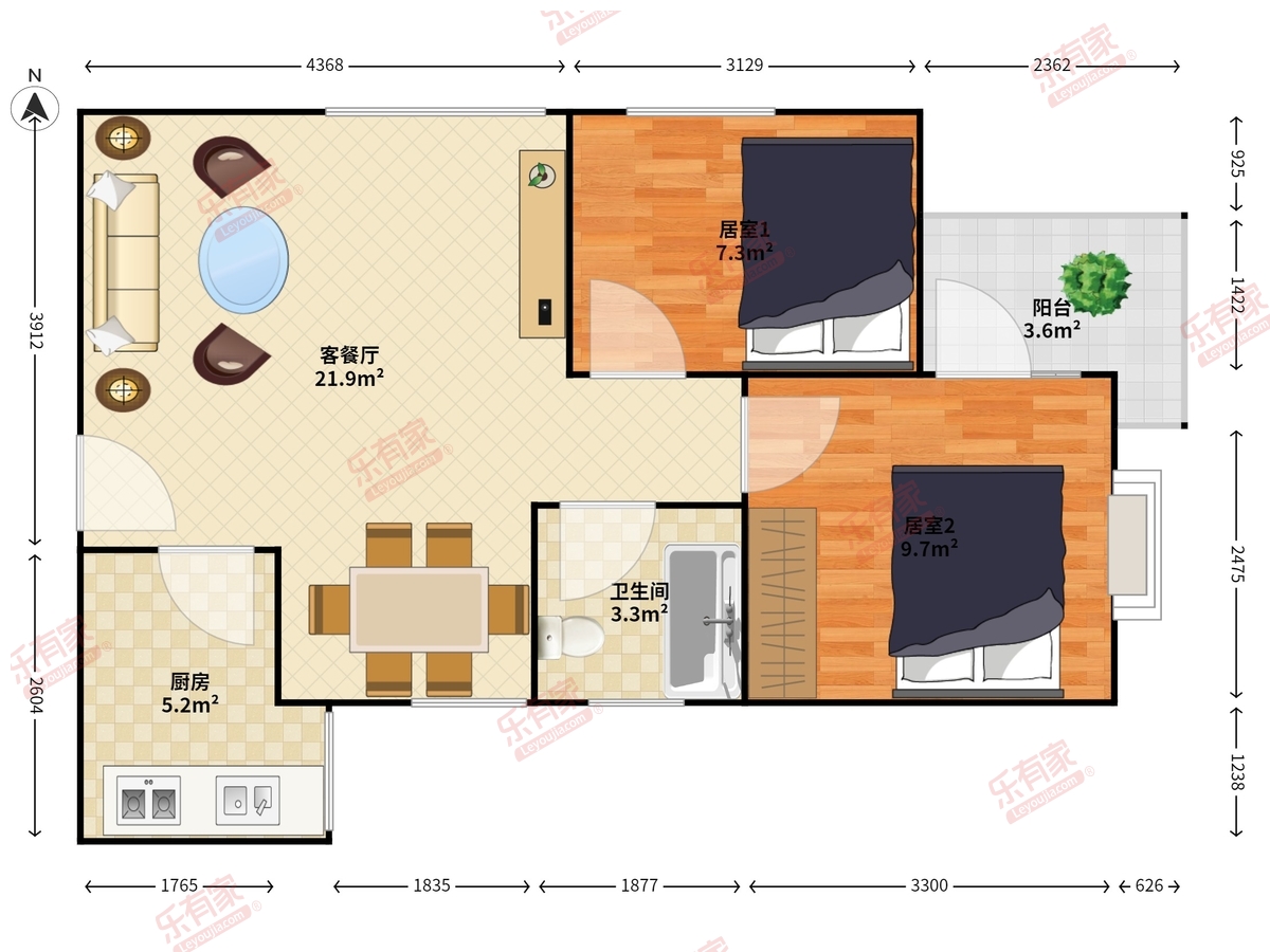 汇鑫二期户型图