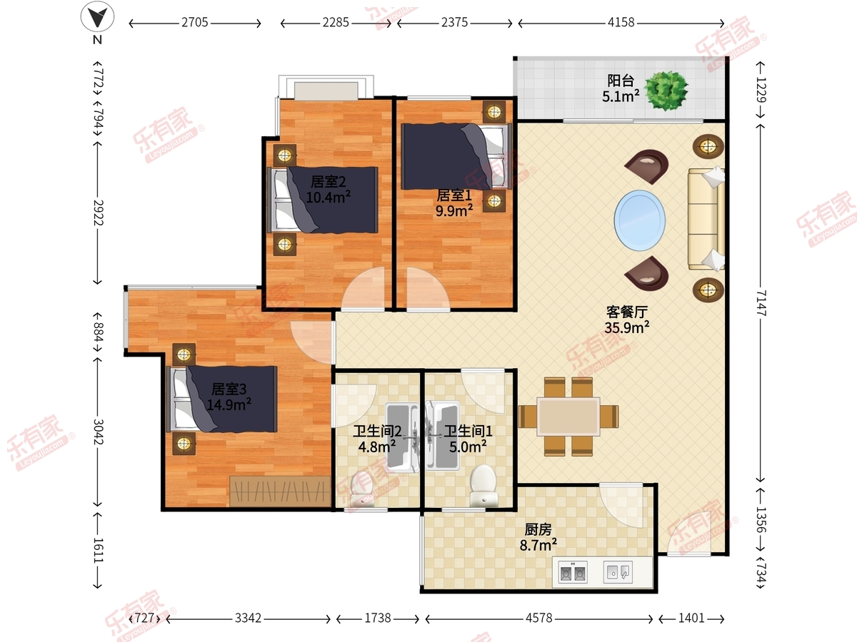 金海燕花园户型图