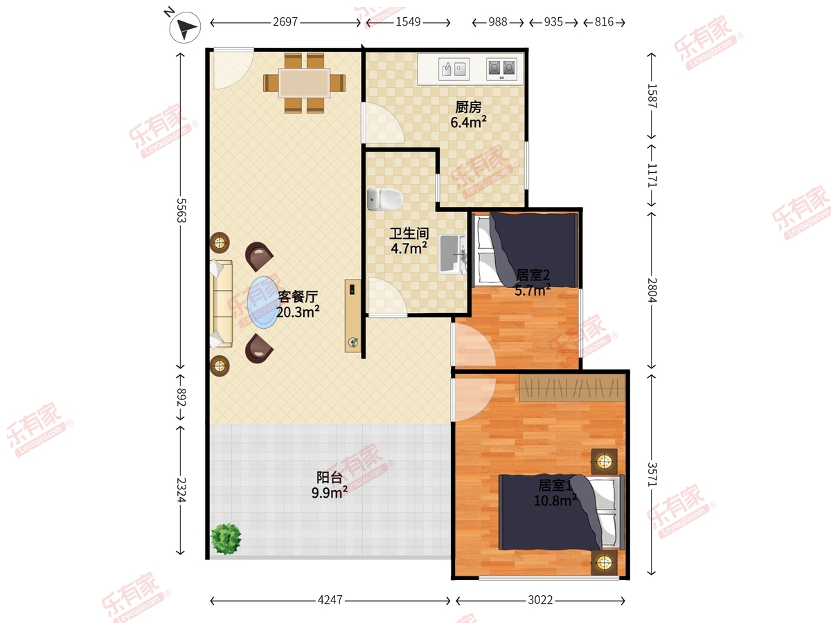 横岗花半里雅筑户型图