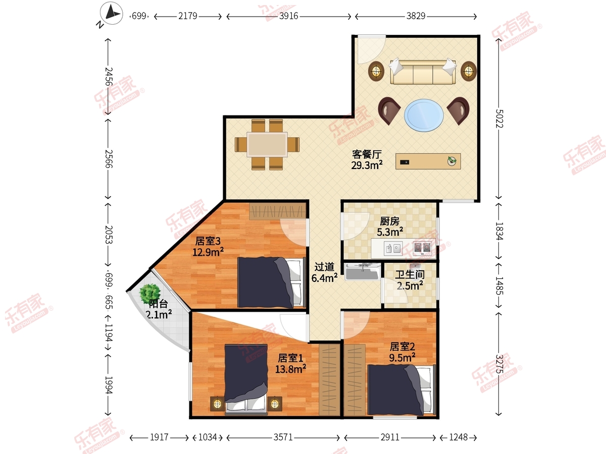 长安花园户型图