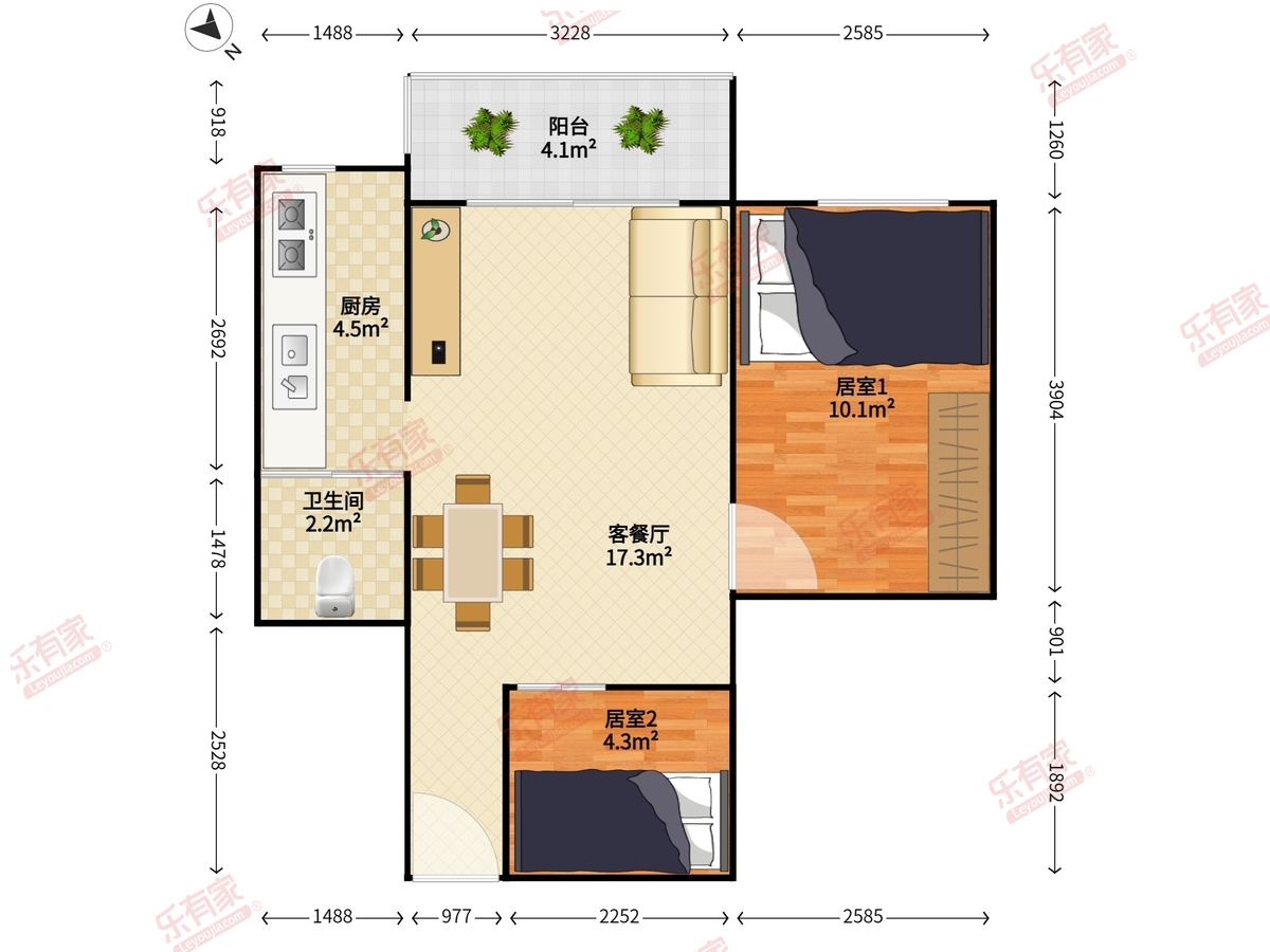 意馨居户型图