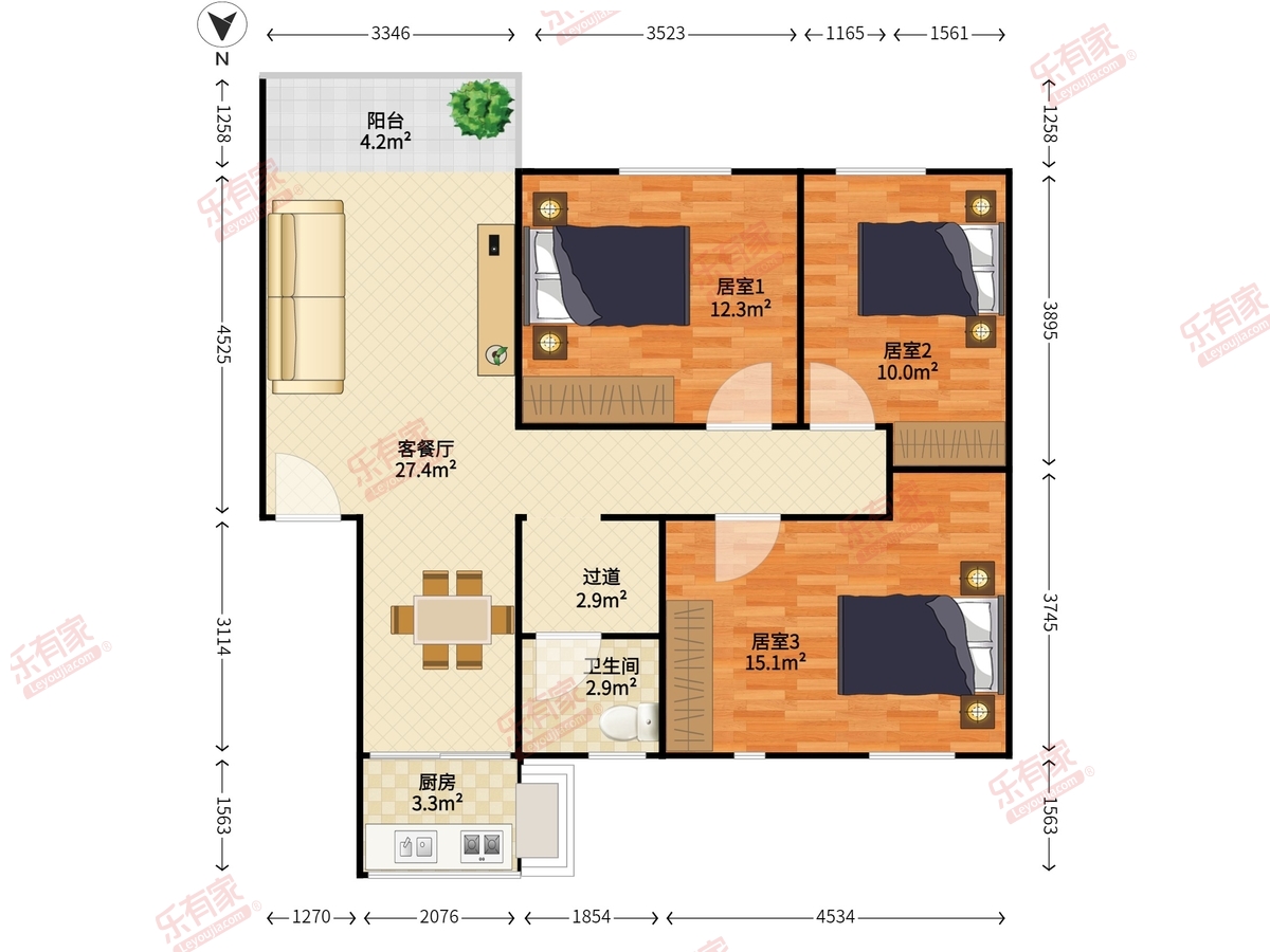 香蜜湖渡假村住宅楼户型图