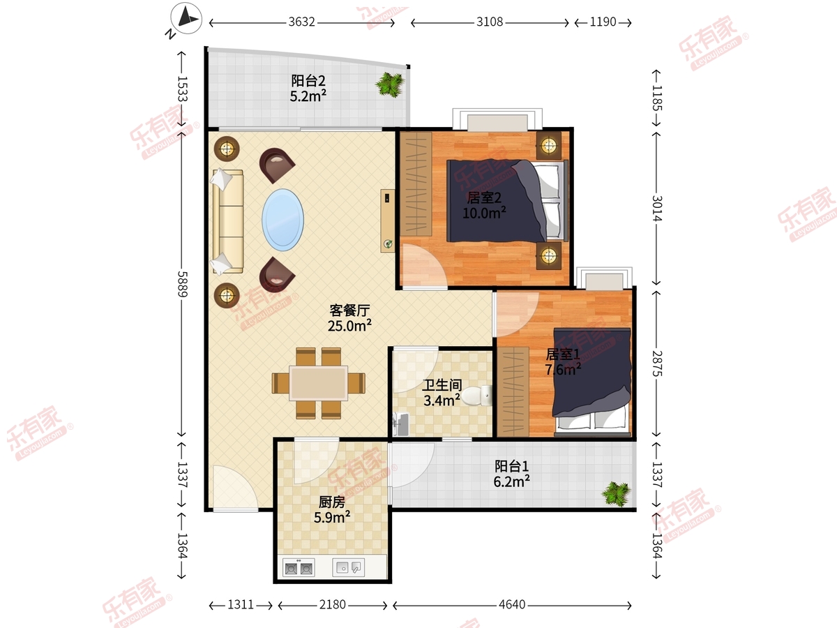 南厦丰泽园北区户型图