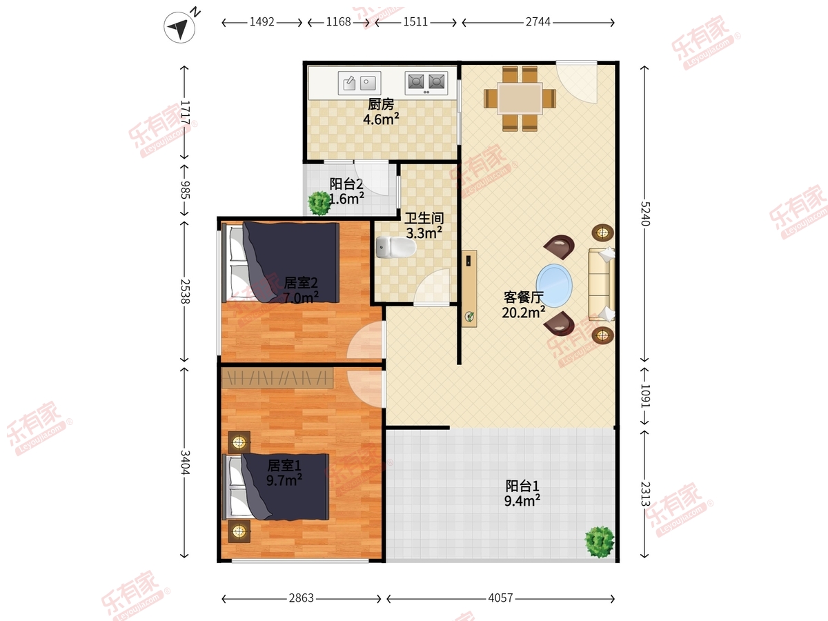 横岗花半里雅筑户型图