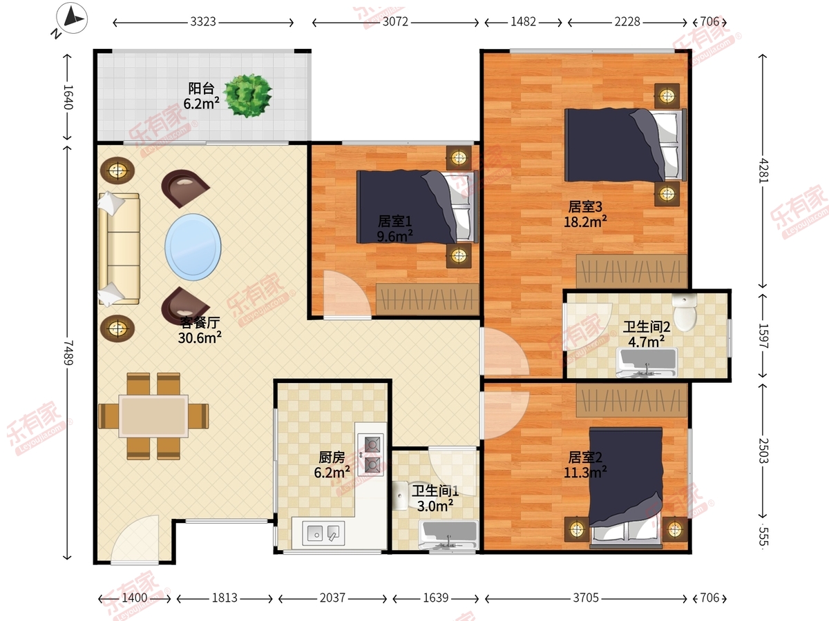 嘉宏湾花园二期户型图