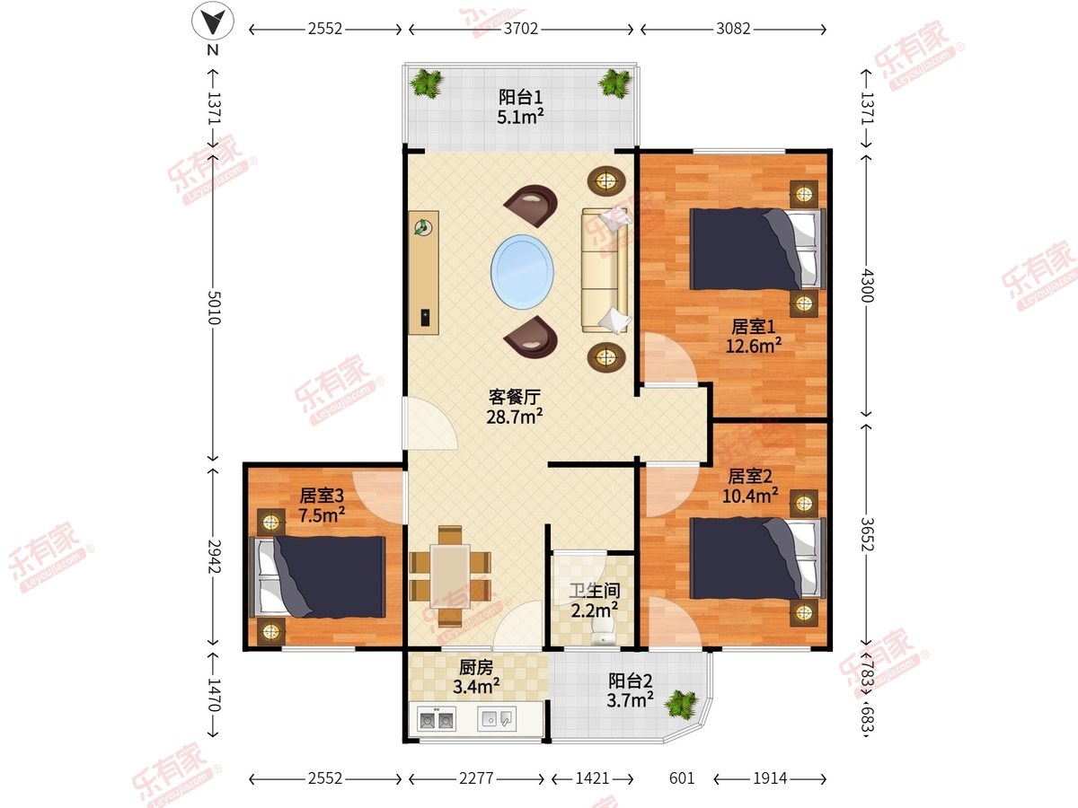 新洲花园综合楼户型图