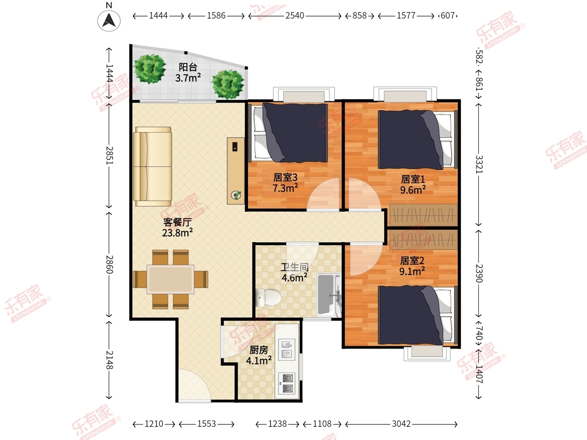 香蜜湖豪庭户型图