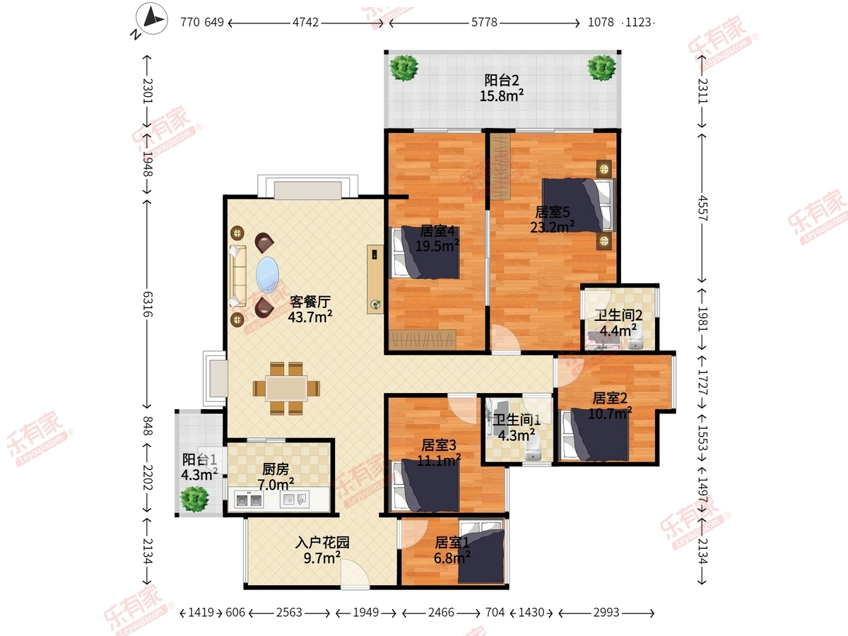 奥林华府户型图