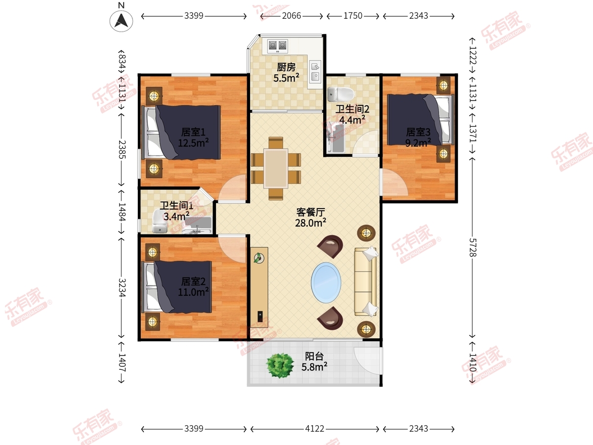 禺雅园户型图