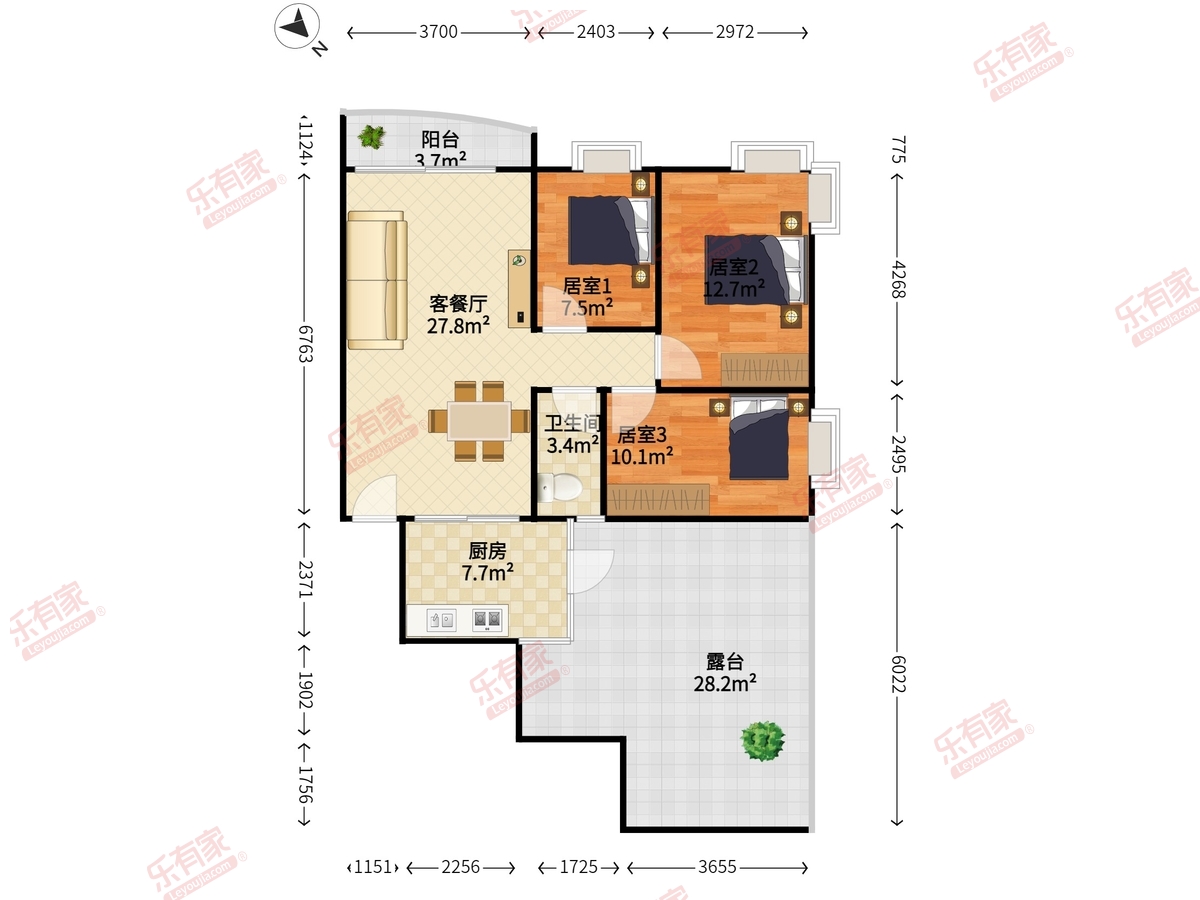 富通好旺角二期户型图
