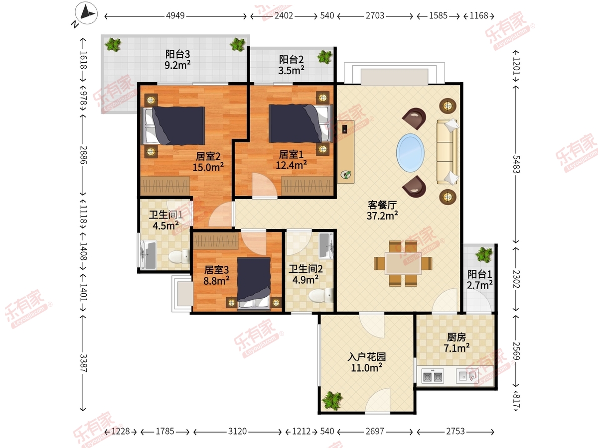 香山美树苑户型图