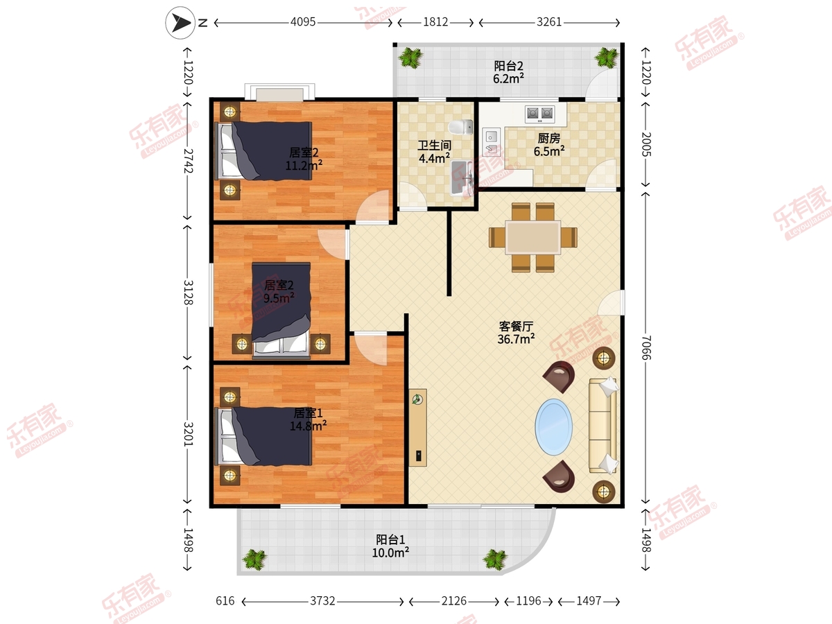 龙福一村户型图
