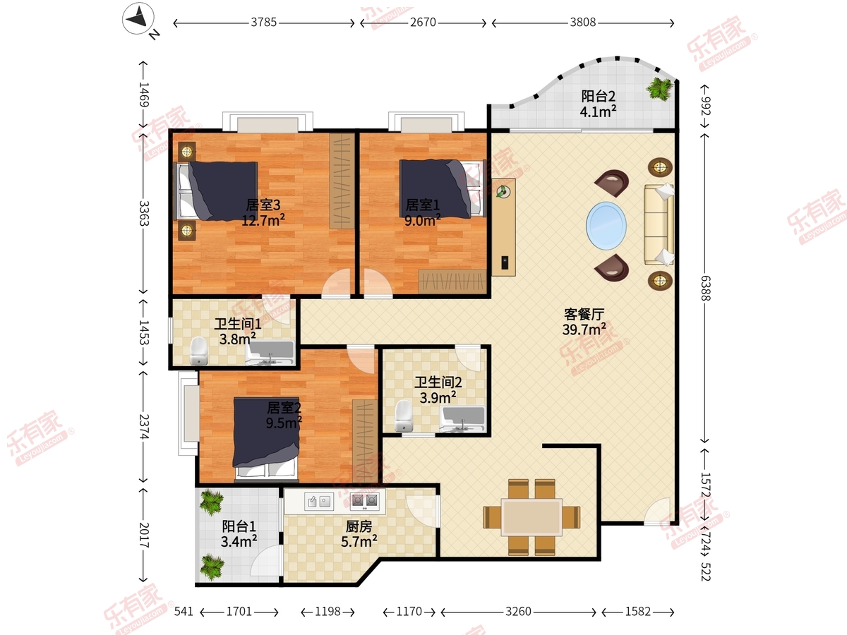 吉祥来花园户型图