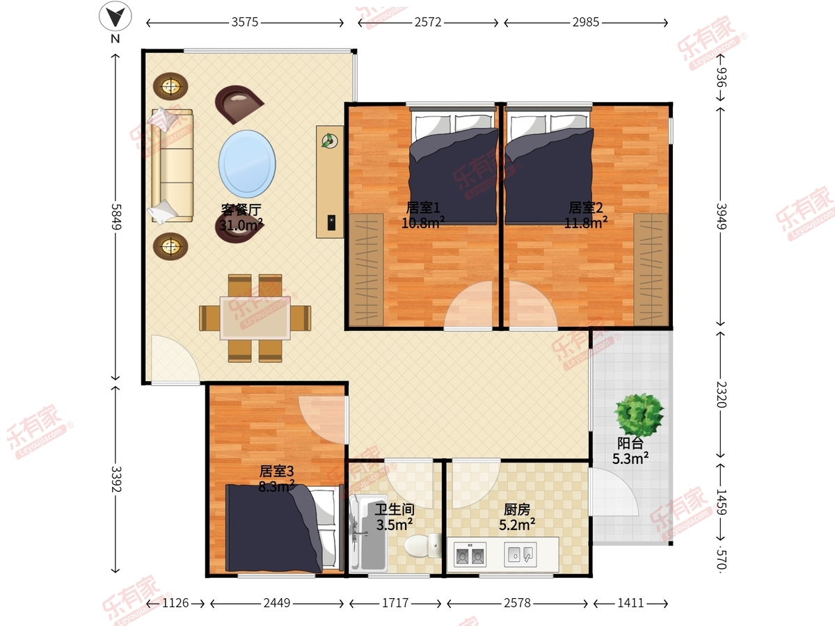 三叉河华侨新村户型图