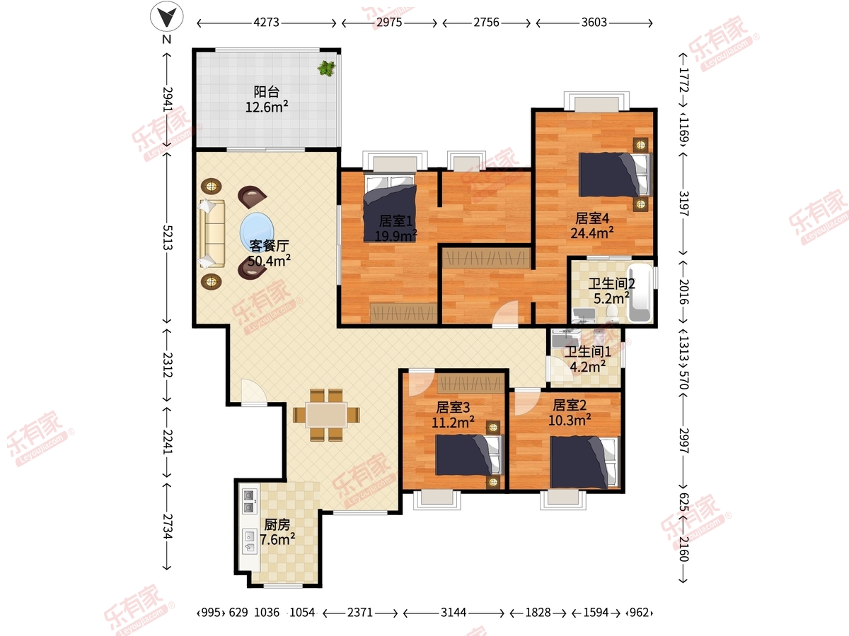 远洋城荣域（A4A5)户型图