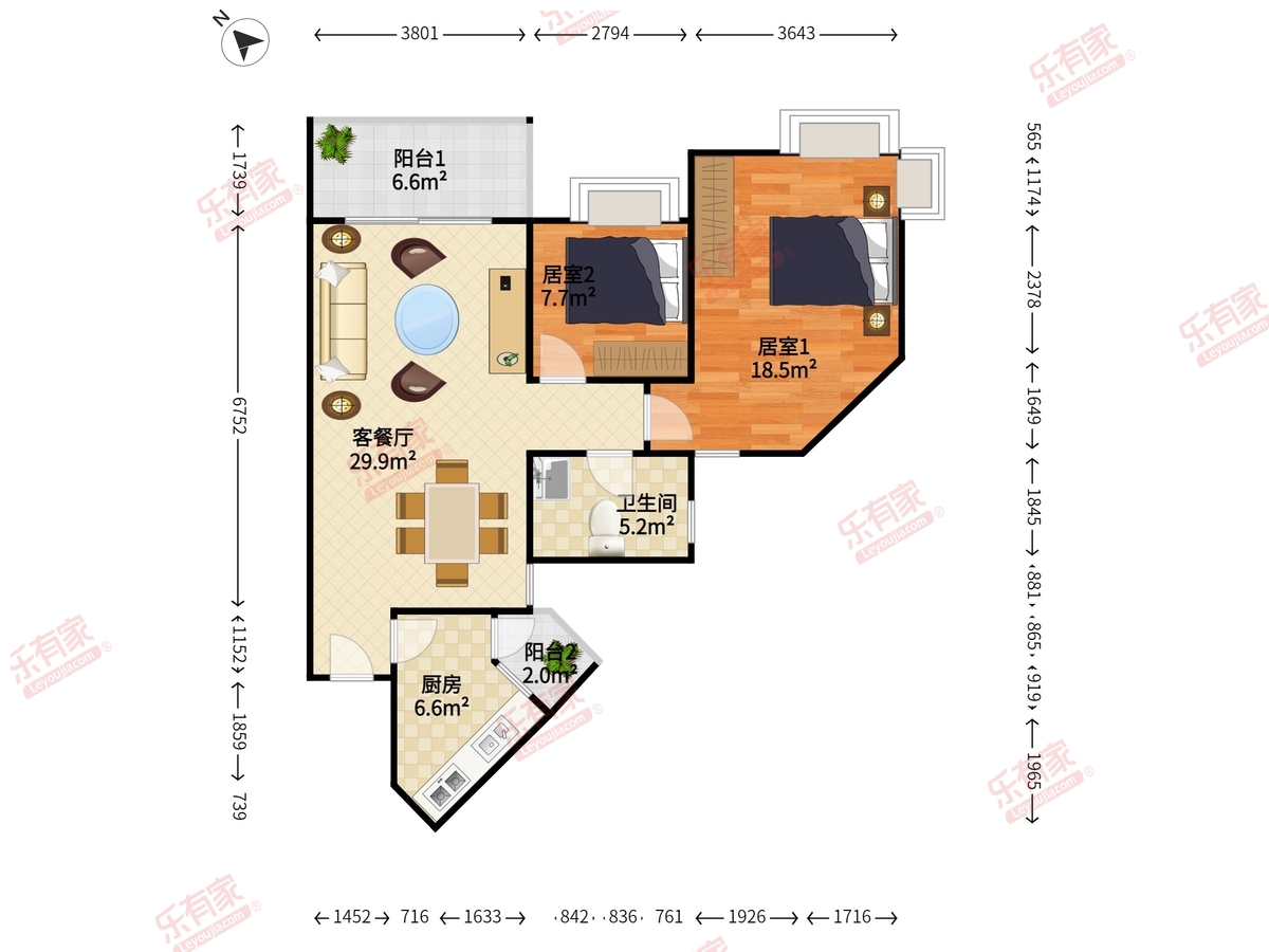 香逸名园户型图