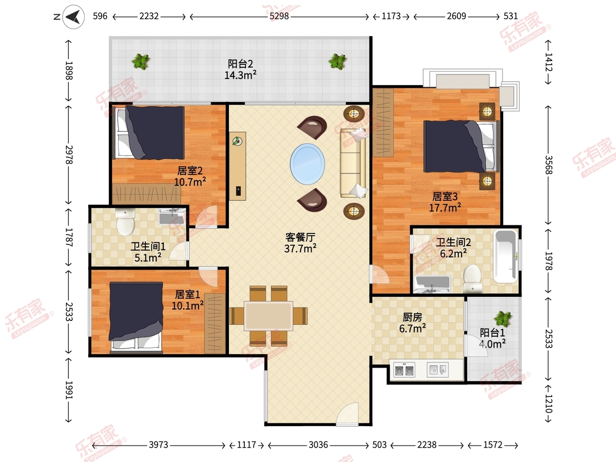 越秀星汇品峰户型图