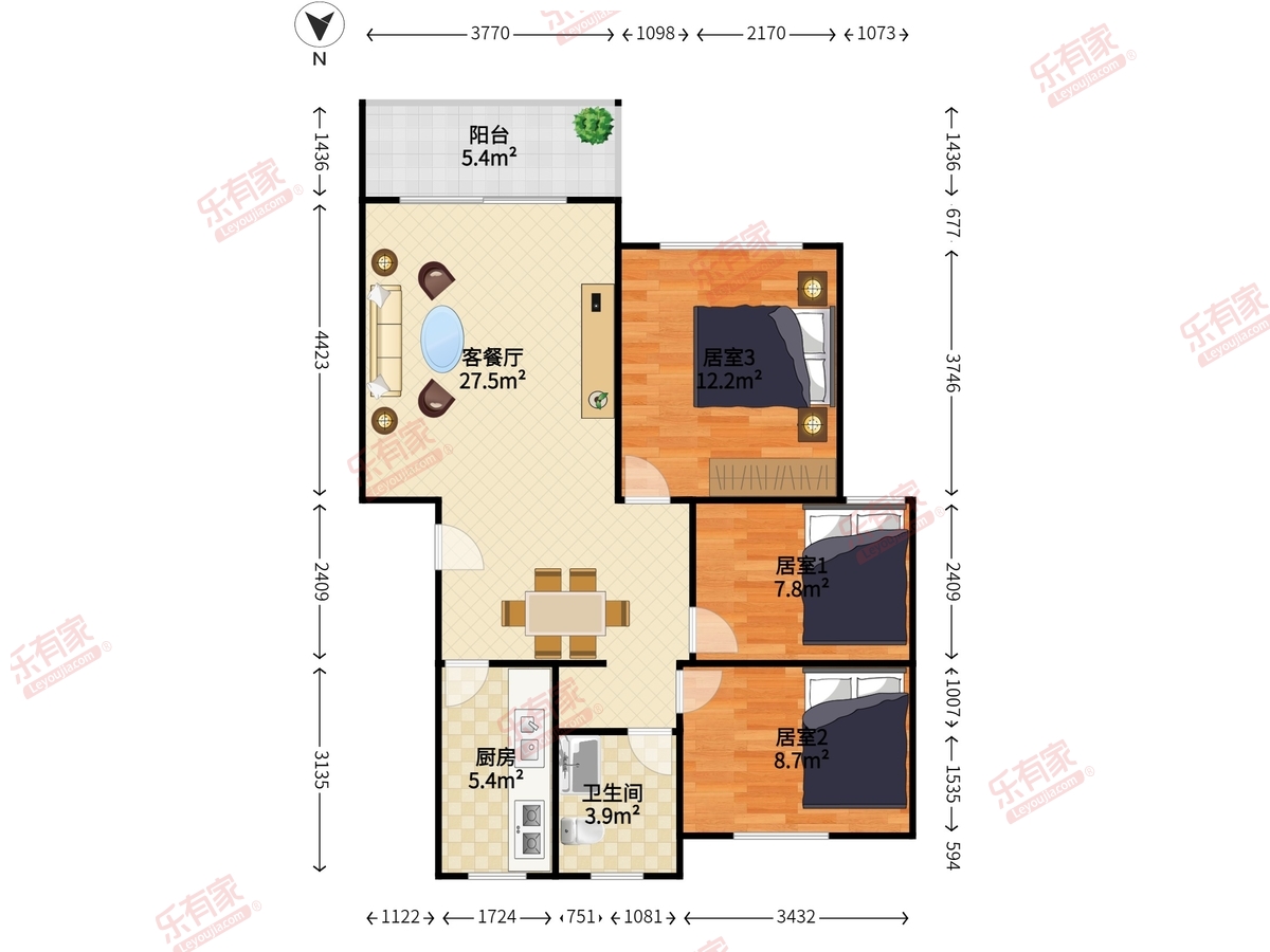 桂园住宅楼户型图