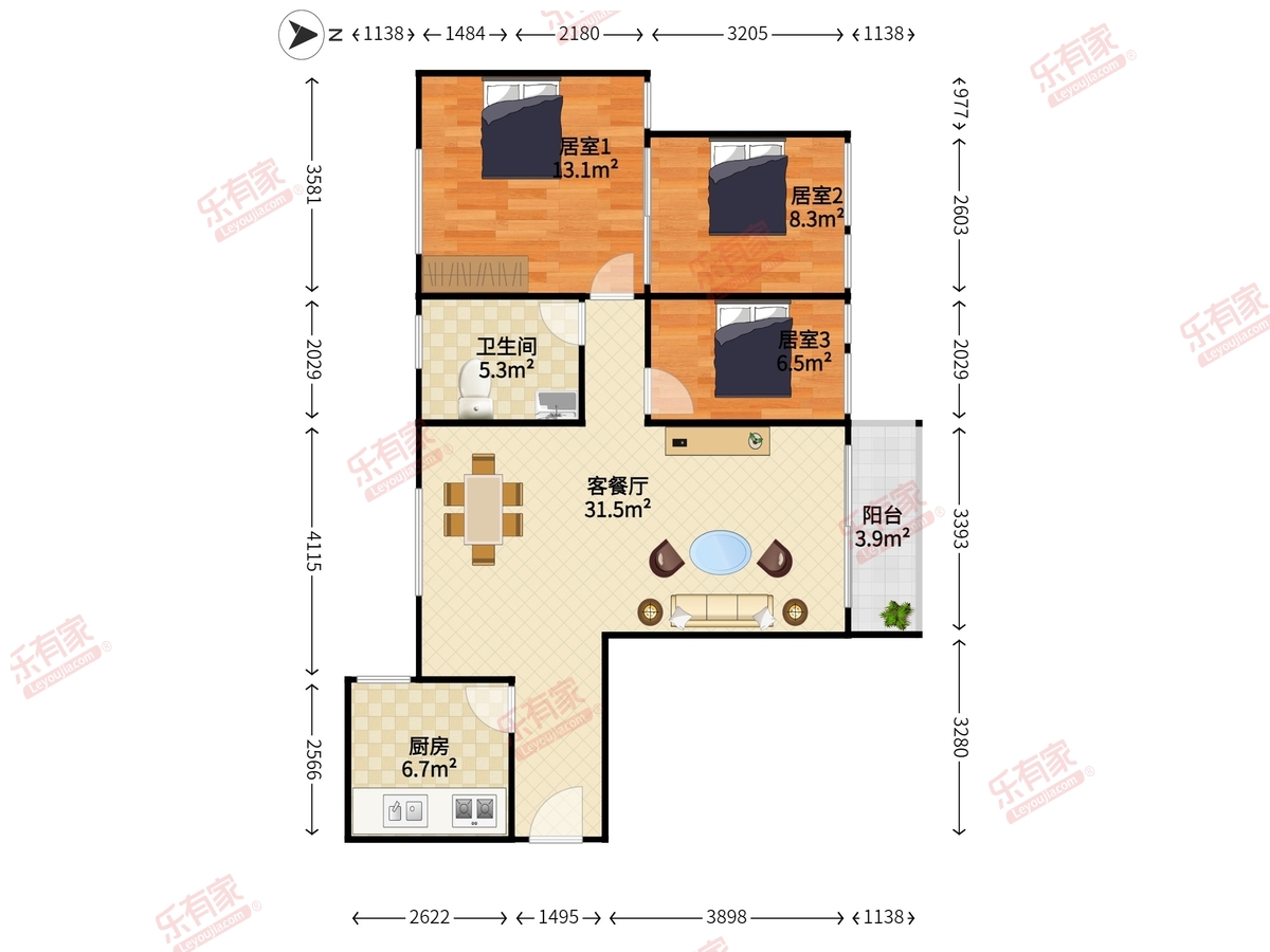 梅林一村五区户型图